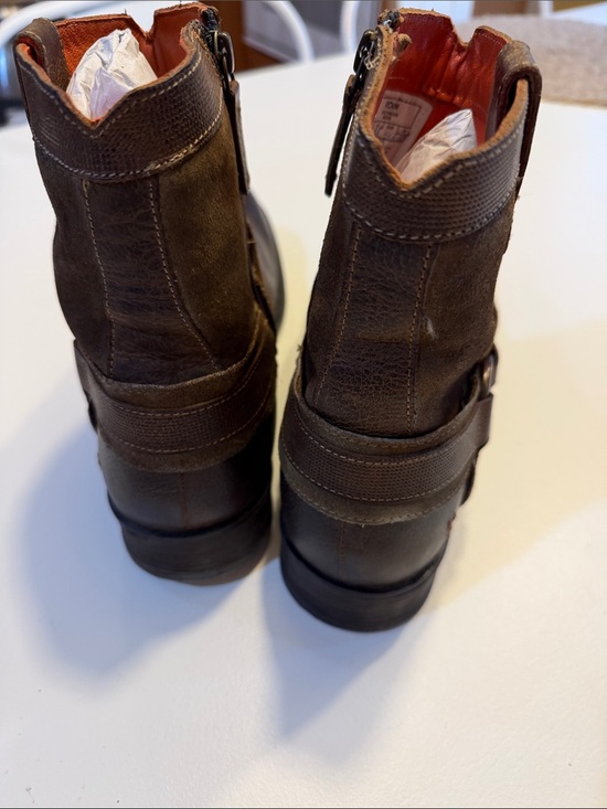 Roan Men\'s Brown Leather Harness Boots Sz 10.5. Bag1 main image 7